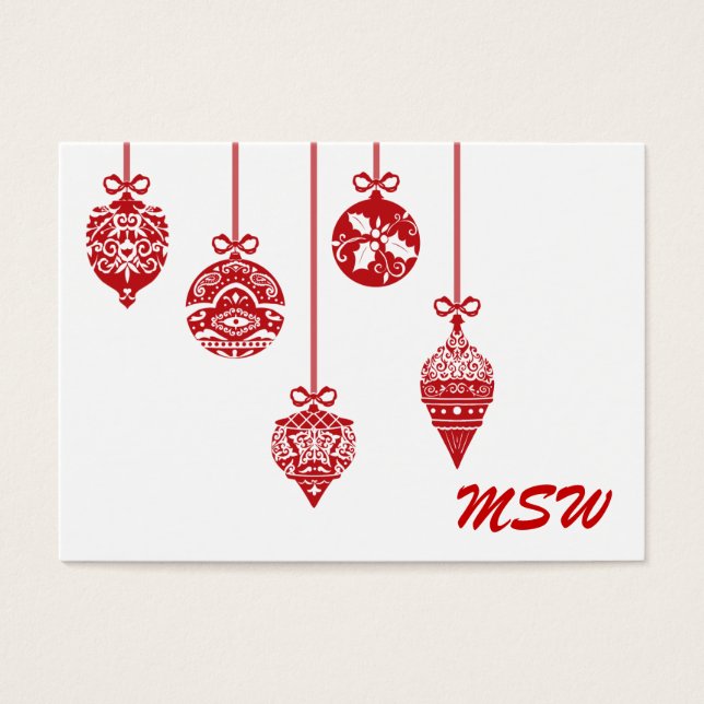 Tarjeta de gabinete - Etiqueta de regalo (Frente)