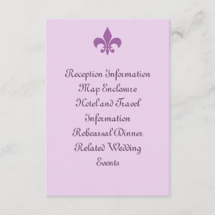 Tarjeta de gabinete Fleur de Lise en Lilacs