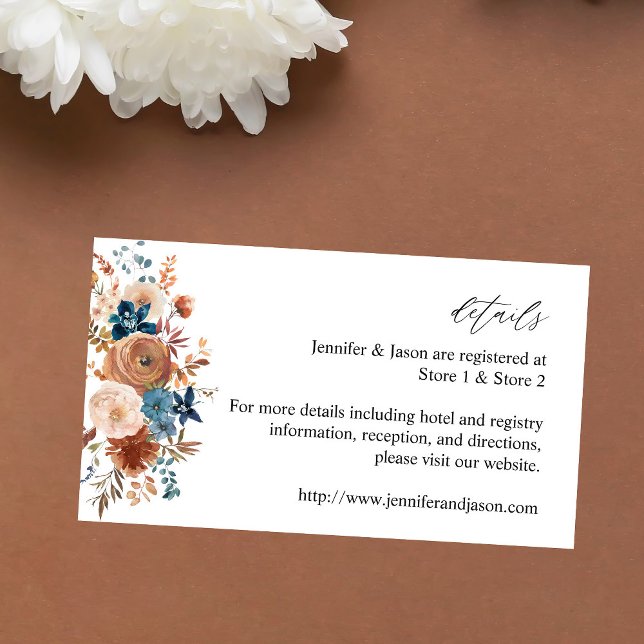 Tarjeta de gabinete floral Beige-Dusty Blue (Subido por el creador)