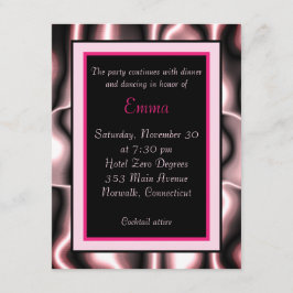 Tarjeta de gabinete Metalizado rosa