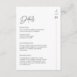 Tarjeta de gabinete minimalista de detalles modern