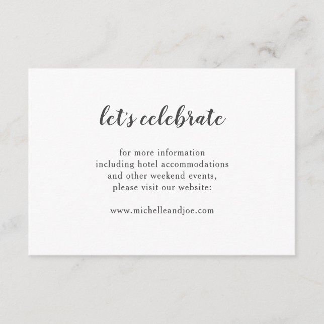 Tarjeta de gabinete Minimalista Delicada (Anverso)