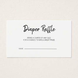 Tarjeta de gabinete moderna de Baby Shower Diaper