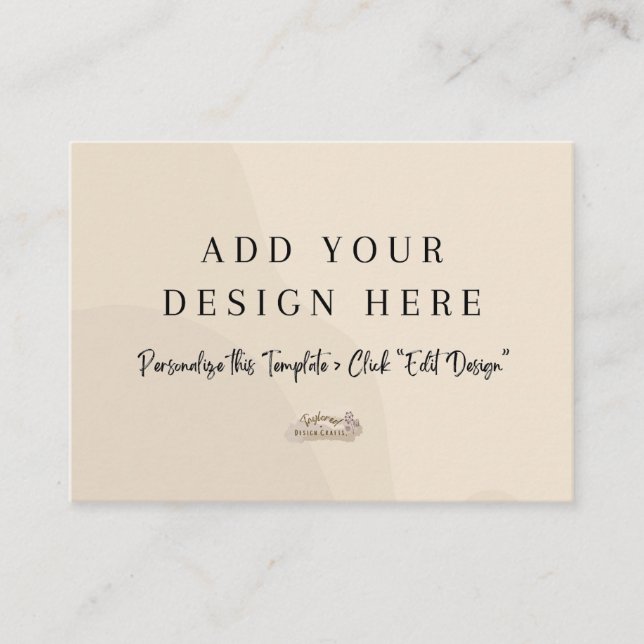 Tarjeta de gabinete neutra de 3,5" x 2,5" (Anverso)