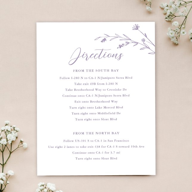Tarjeta de gabinete para Boda de flores silvestres (Subido por el creador)