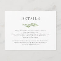 Tarjeta de gabinete para Boda de sucursal pintada