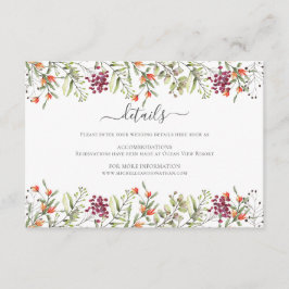 Tarjeta de gabinete para Boda Wildflower Meadow