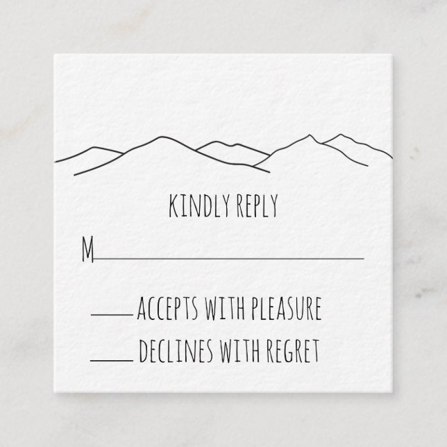 Tarjeta de gabinete para Bodas de montaña rusos (Anverso)