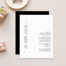 Tarjeta de gabinete para detalles de Bodas blancos