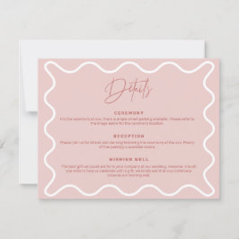 Tarjeta de gabinete para detalles de borde de onda