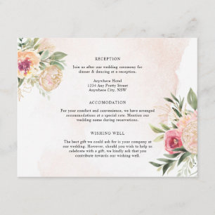 Tarjeta de gabinete para detalles de flores de Rel