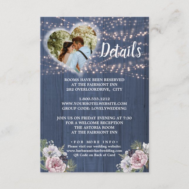 Tarjeta de gabinete para detalles de foto de luces (Anverso)