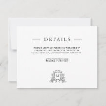 Tarjeta de gabinete para detalles del Boda blanco 