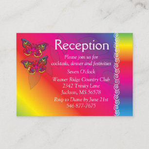 Tarjeta de gabinete para diseño de mariposa psicod