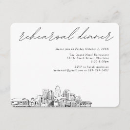 Tarjeta de gabinete para ensayo elegante de Charlo