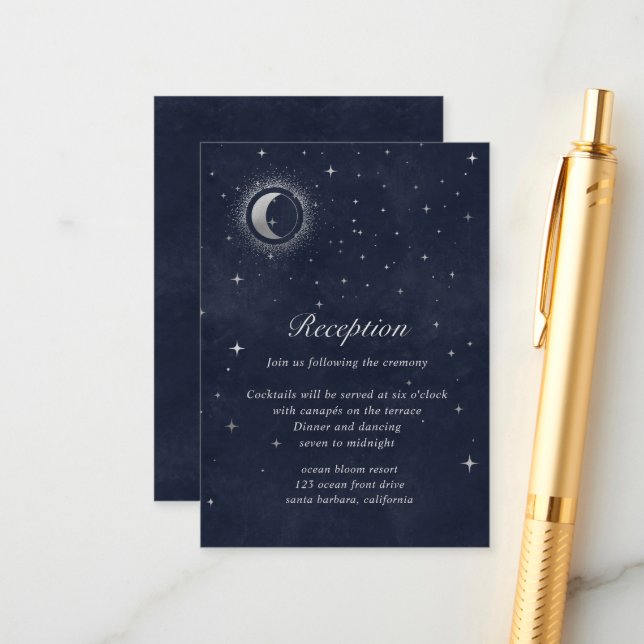 Tarjeta de gabinete para recepción de luna de plat (Anverso/Reverso In Situ)