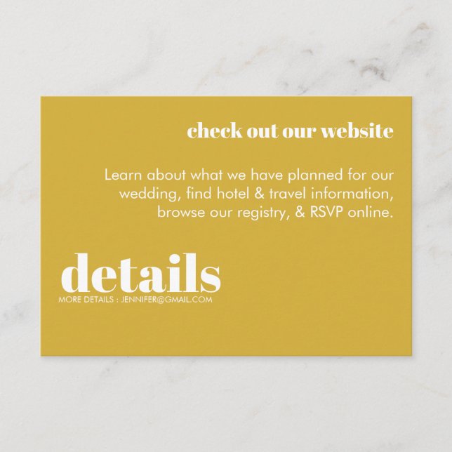 Tarjeta de gabinete retro moderna (Anverso)