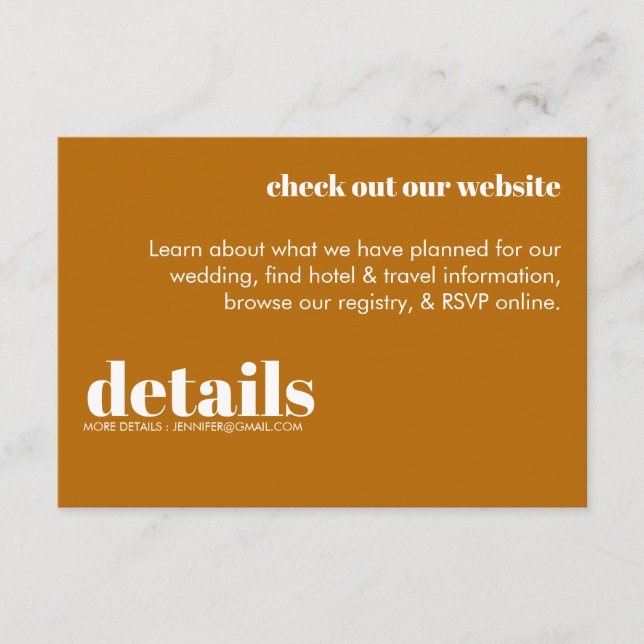 Tarjeta de gabinete retro moderna (Anverso)