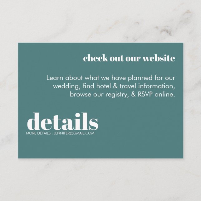 Tarjeta de gabinete retro moderna (Anverso)