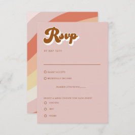 Tarjeta de gabinete Retro Terracotta RSVP