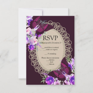 Tarjeta de gabinete RSVP Glamorosa de Glamour Lace