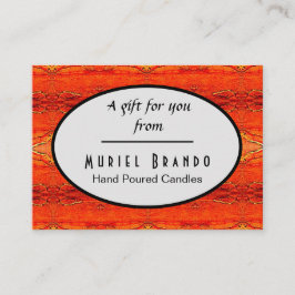 Tarjeta de gabinete Rustic Candle Company