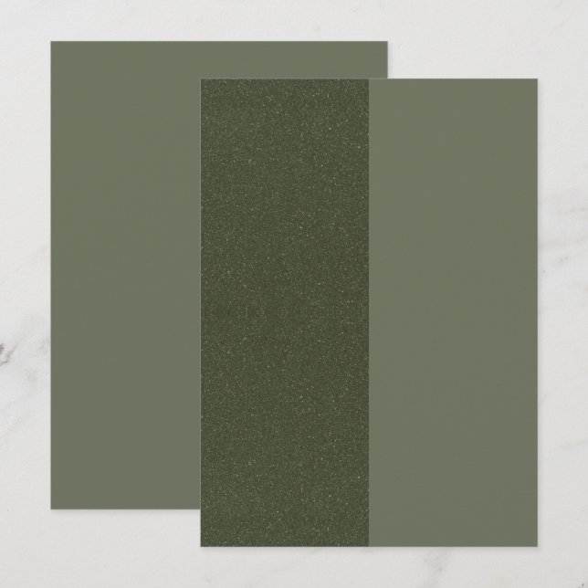 Tarjeta de gabinete verde de media y media mosca - (Anverso / Reverso)