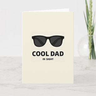 Tarjeta de gafas del Día del Padre genial