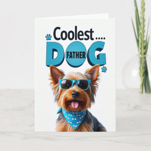 Tarjeta de Gafas Divertidas del Padre Perro