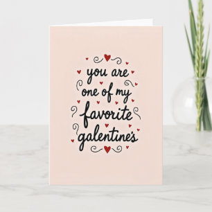 Tarjeta de Galentine Favorita