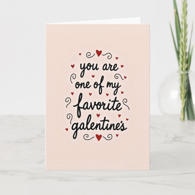 Tarjeta de Galentine Favorita (Anverso)