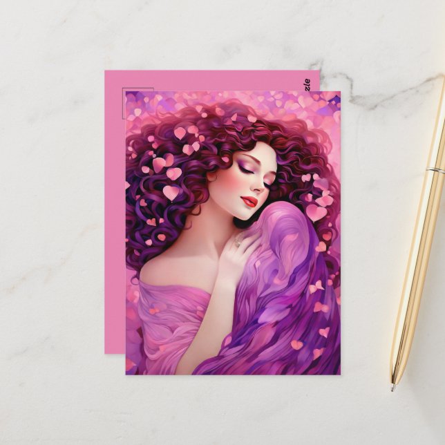 Tarjeta de Galentine "Por siempre tú" (Anverso/Reverso In Situ)