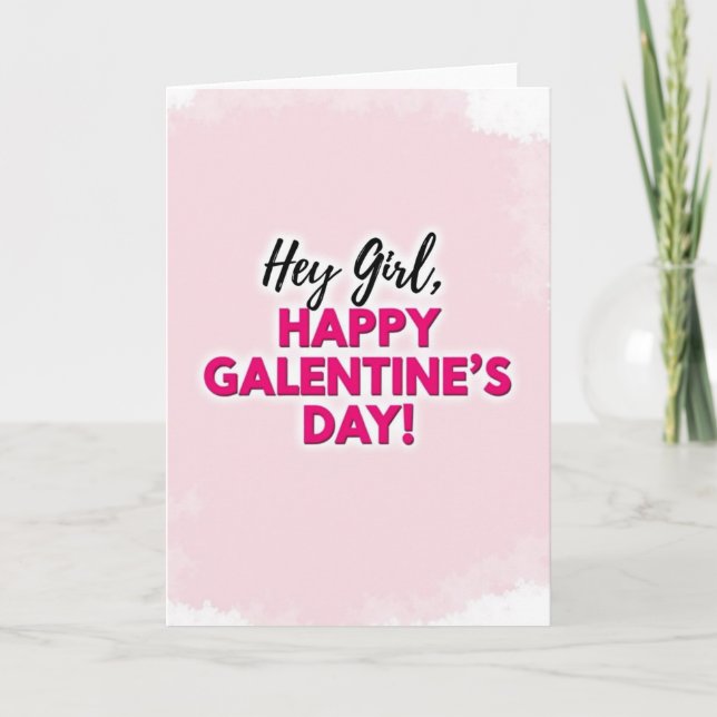 Tarjeta de Galentines para Mejor Amiga (Anverso)