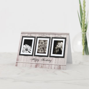 Tarjeta de galería de flores (fotos personalizares