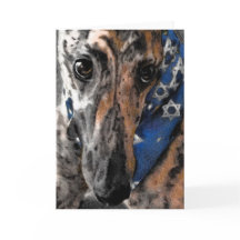 Tarjeta de galgo para Chanuká / Hanukkah / Pascua