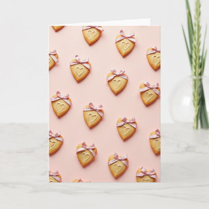 Tarjeta de Galleta de Regalo Corazón Dulce