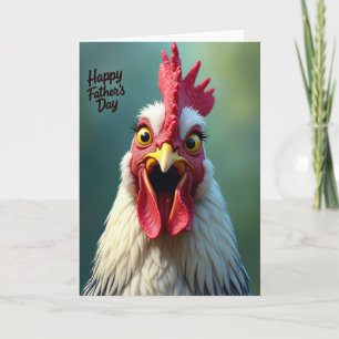 Tarjeta de gallo dulce del día del padre