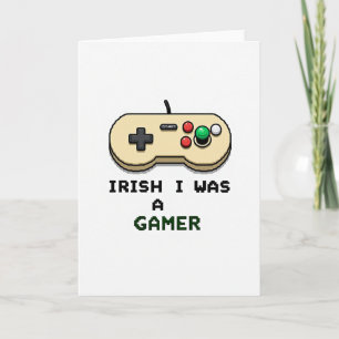 Tarjeta de Gamer Irlandés Fui