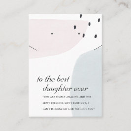 TARJETA DE GANADO DE REGALO DE NIÑOS DE BRUSH ABST