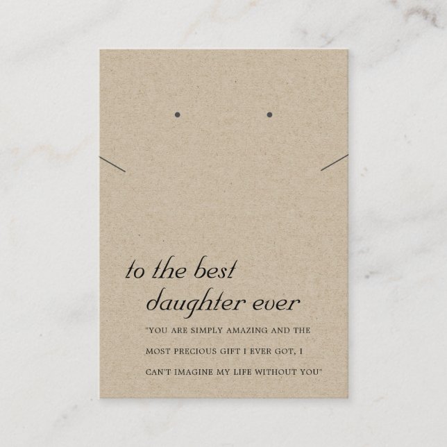 TARJETA DE GANADO RÚSTICA DE REGALO DE NIÑOS DE BR (Anverso)