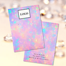 Tarjeta de ganancia de logotipo Faux Holographic A