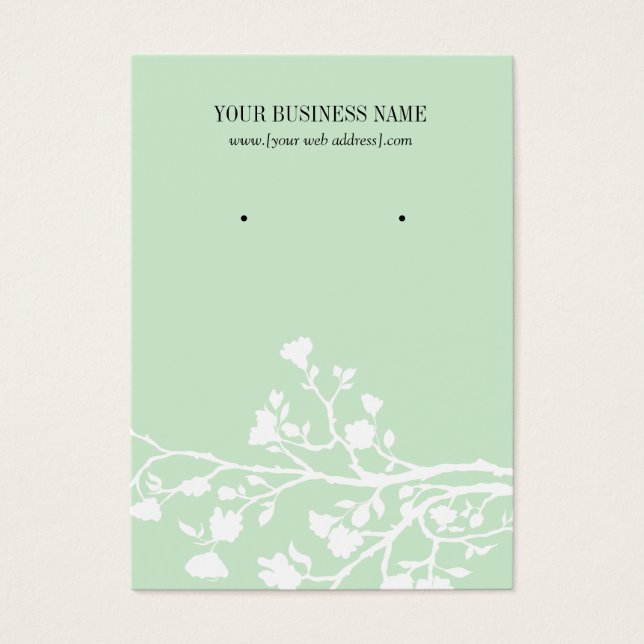 Tarjeta de ganancia de Personalizado de flores bla (Frente)