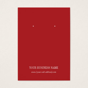 Tarjeta de ganancia de Personalizado simple y roja