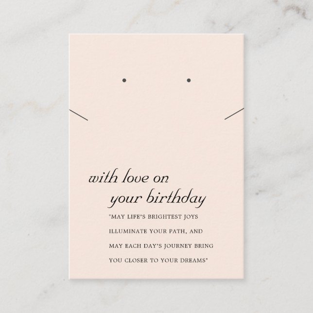 TARJETA DE GANANCIA DE REGALO DE CUMPLEAÑOS DE Rub (Anverso)