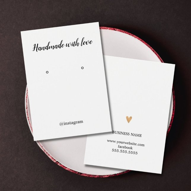 Tarjeta de ganancia minimalista Eleant Faux Gold H (Subido por el creador)