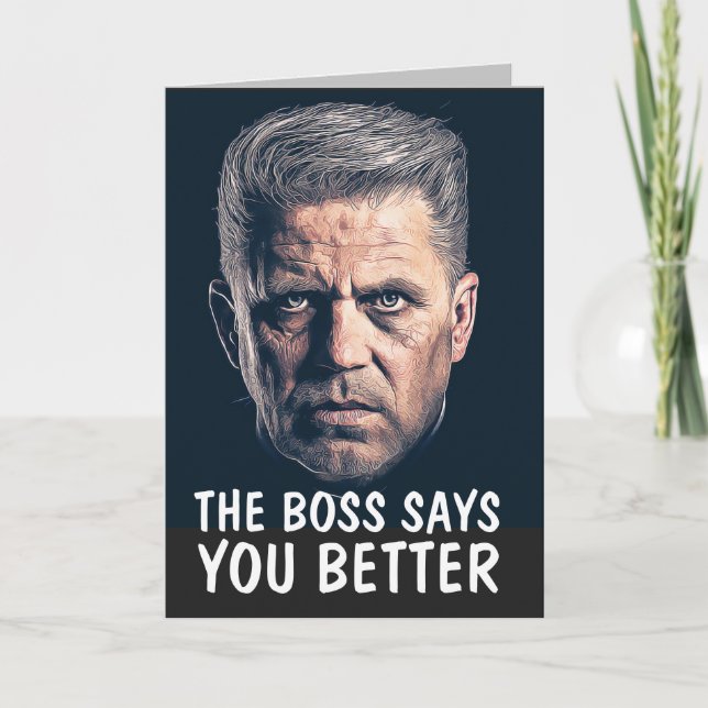 TARJETA DE GANGSTER DEL DÍA DEL PADRE MAFIA (Anverso)