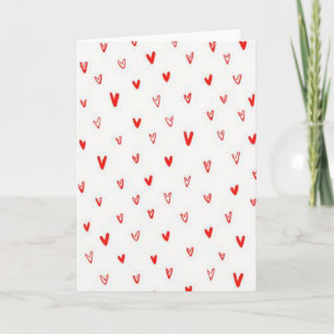 Tarjeta de garabatos de corazón simple