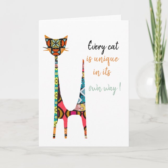 Tarjeta de gato (Anverso)