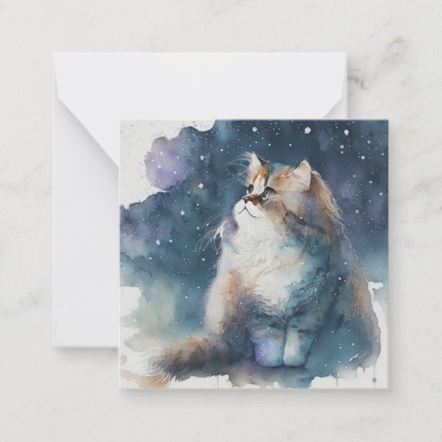 Tarjeta de gato acuática (Anverso)