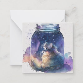 Tarjeta de gato acuática